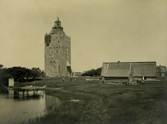 Neuwerk Leuchtturm. Fotograf: Wilhelm Weimar. 24.06.1908